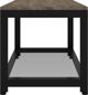 vidaXL Τραπεζάκι καφέ γκρι-μαύρο, 90x45x45 cm MDF και σίδερο
