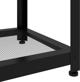 vidaXL Τραπεζάκι καφέ γκρι-μαύρο, 90x45x45 cm MDF και σίδερο