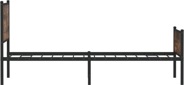 vidaXL Metalliko Krebati, xwris strwma, skoteinh drys, 100x200 cm