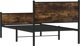 vidaXL Metalliko Krebati, xwris strwma, skoteinh drys, 100x200 cm