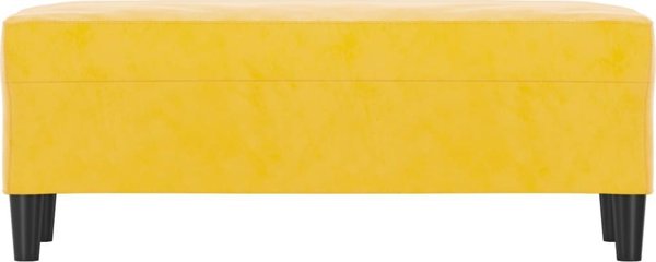 vidaXL Λαβή, κίτρινη, 100x35x41 εκ., επενδεδυμένη με βελούδο