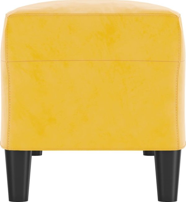 vidaXL Λαβή, κίτρινη, 100x35x41 εκ., επενδεδυμένη με βελούδο