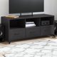 vidaXL Szafka RTV, czarna, 100,5x39x43,5 cm, stal