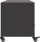 vidaXL Szafka RTV, czarna, 100,5x39x43,5 cm, stal
