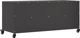 vidaXL Szafka RTV, czarna, 100,5x39x43,5 cm, stal