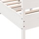 vidaXL Rama κρεβατιού χωρίς στρώμα, λευκή, 140x200 εκ, μασίφ πεύκο
