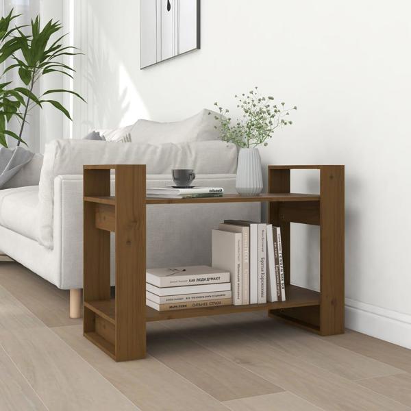 vidaXL Ραφιέρα/διαχωριστικό μπεζ καφέ 80x35x56,5 cm πεύκο