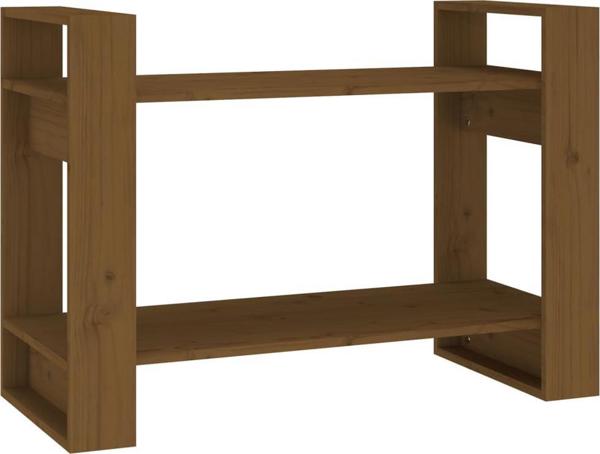 vidaXL Ραφιέρα/διαχωριστικό μπεζ καφέ 80x35x56,5 cm πεύκο