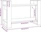 vidaXL Ραφιέρα/διαχωριστικό μπεζ καφέ 80x35x56,5 cm πεύκο