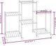 vidaXL Μαύρος σταντ για λουλούδια με ρόδες, 83x25x63,5 cm, σιδερένιος