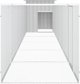 vidaXL Kλουβί για κοτόπουλα, γκρι, 600x91x100 cm, ατσάλι