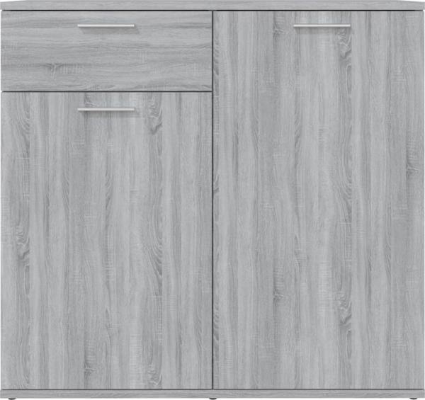 vidaXL Κομότα, γκρι Sonoma δρυς, 80x36x75 εκ.