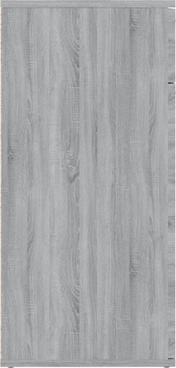 vidaXL Κομότα, γκρι Sonoma δρυς, 80x36x75 εκ.