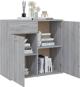 vidaXL Κομότα, γκρι Sonoma δρυς, 80x36x75 εκ.