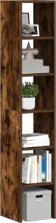 vidaXL Σετ 2 Ράφια Βιβλίων, Καπνιστή Δρυς, 30x30x80 εκ.