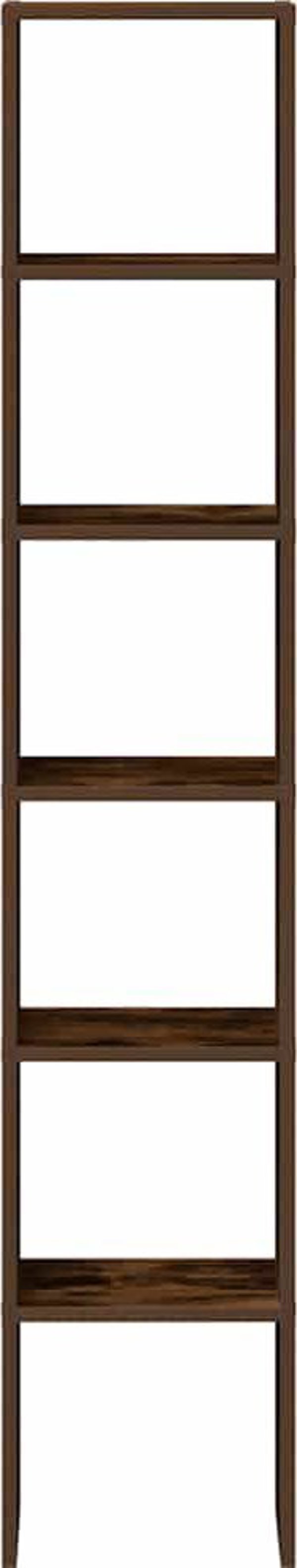 vidaXL Σετ 2 Ράφια Βιβλίων, Καπνιστή Δρυς, 30x30x80 εκ.