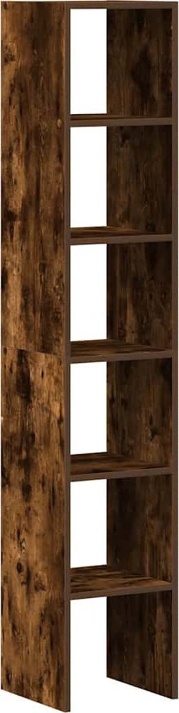 vidaXL Σετ 2 Ράφια Βιβλίων, Καπνιστή Δρυς, 30x30x80 εκ.