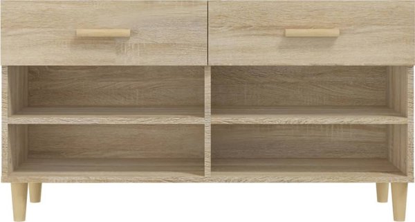 vidaXL Ντουλάπι παπουτσιών, δρυς sonoma, 102x35x55 cm