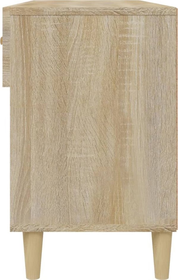 vidaXL Ντουλάπι παπουτσιών, δρυς sonoma, 102x35x55 cm