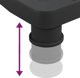 vidaXL vidaXL Podstawka pod monitor, czarna, 33,5x34x10,5 cm