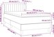 vidaXL Κρεβάτι Kontynental με Στρώμα, Μπλε Βελούδο, 80x200 cm