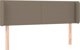 vidaXL Κεφαλάρι κρεβατιού με LED, taupe, 147x16x78/88 cm, υφασμάτινο