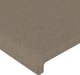 vidaXL Κεφαλάρι κρεβατιού με LED, taupe, 147x16x78/88 cm, υφασμάτινο