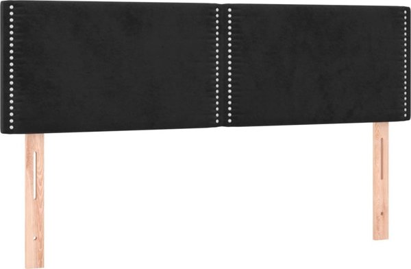 vidaXL Κρεβάτι Continental με Στρώμα, Μαύρο, 140x200 εκ, Βελούδινο