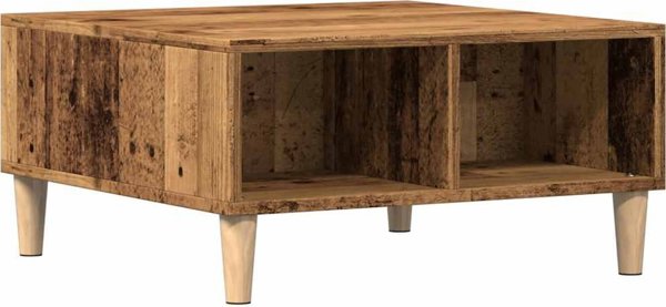 vidaXL vidaXL Stolik kawowy, stare drewno, 60x60x30 cm