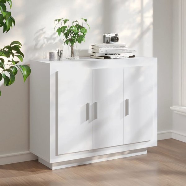 vidaXL Ντουλάπι, λευκό, 92x35x75 cm, από ξυλοτεχνικο υλικό