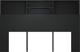 vidaXL Κεφαλάρι κρεβατιού με ράφια, μαύρο, 160x19x103,5 εκ.