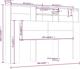 vidaXL Κεφαλάρι κρεβατιού με ράφια, μαύρο, 160x19x103,5 εκ.