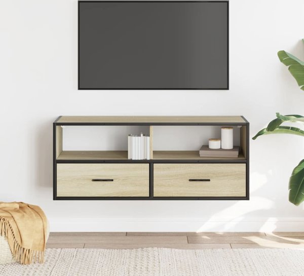 vidaXL Έπιπλο για τηλεόραση, δρυς sonoma, 100x31x39,5 εκ.