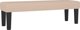 vidaXL Πάγκος, cappuccino, 100x30x30 εκ., επενδεδυμένος με τεχνητό δέρμα