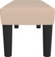 vidaXL Πάγκος, cappuccino, 100x30x30 εκ., επενδεδυμένος με τεχνητό δέρμα