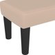 vidaXL Πάγκος, cappuccino, 100x30x30 εκ., επενδεδυμένος με τεχνητό δέρμα