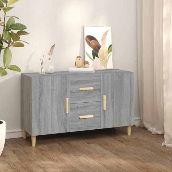 vidaXL Συρταριέρα, γκρι δρυς σονόμα, 100x36x60 cm, σύνθετο ξύλο