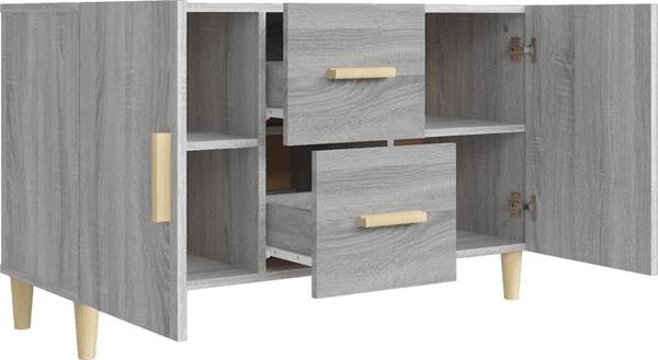 vidaXL Συρταριέρα, γκρι δρυς σονόμα, 100x36x60 cm, σύνθετο ξύλο