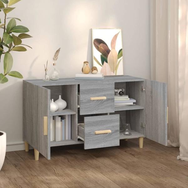 vidaXL Συρταριέρα, γκρι δρυς σονόμα, 100x36x60 cm, σύνθετο ξύλο