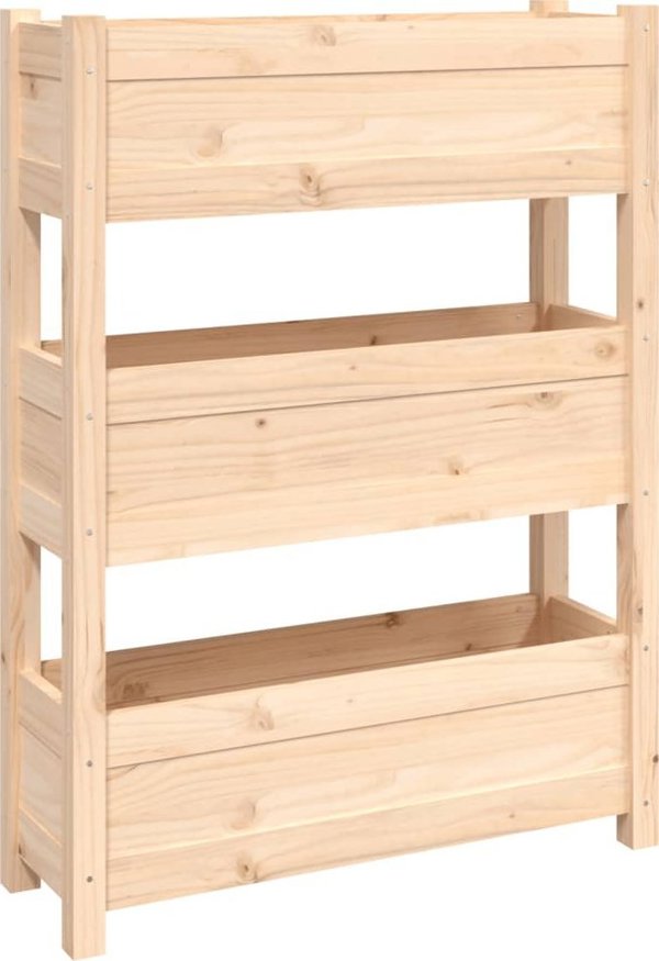 vidaXL Donica, 77x25x104,5 cm, lite drewno sosnowe