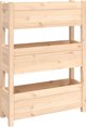 vidaXL Donica, 77x25x104,5 cm, lite drewno sosnowe