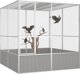 vidaXL vidaXL Woliera, szara, 213,5x217,5x211,5 cm, galwanizowana stal