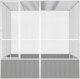 vidaXL vidaXL Woliera, szara, 213,5x217,5x211,5 cm, galwanizowana stal