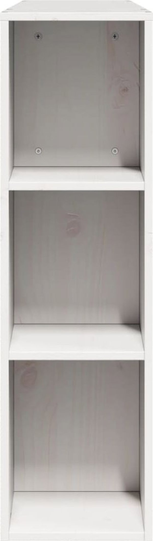 vidaXL Κεφαλάρι κρεβατιού με ράφια, λευκό, 160 cm, μασίφ πεύκο