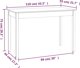 vidaXL Τραπέζι τραπεζαρίας, λευκό, 110x55x75 εκ, από μασίφ πεύκο