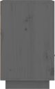 vidaXL vidaXL Szafki nocne, 2 szt., szare, 40x34x55 cm, lite drewno sosnowe