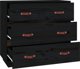 vidaXL vidaXL Komoda, czarna, 80x40x75 cm, lite drewno sosnowe