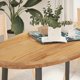 vidaXL Επιφάνεια τραπεζιού, καφέ, 120x60x4 εκ., μασίφ δρυς, οβάλ