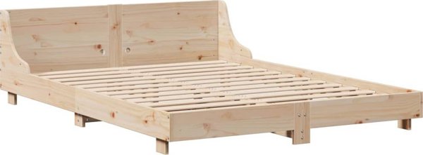 vidaXL Rama κρεβατιού χωρίς στρώμα, 120x200 εκ., μασίφ πεύκο