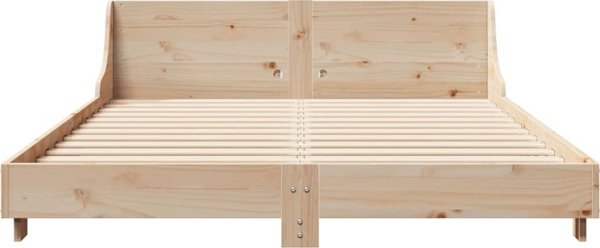 vidaXL Rama κρεβατιού χωρίς στρώμα, 120x200 εκ., μασίφ πεύκο